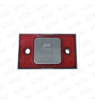 2172PTBCR124_(-) PULSADOR MP COMPAC T BRAILLE CORONA 1C 24V ROJO (-)