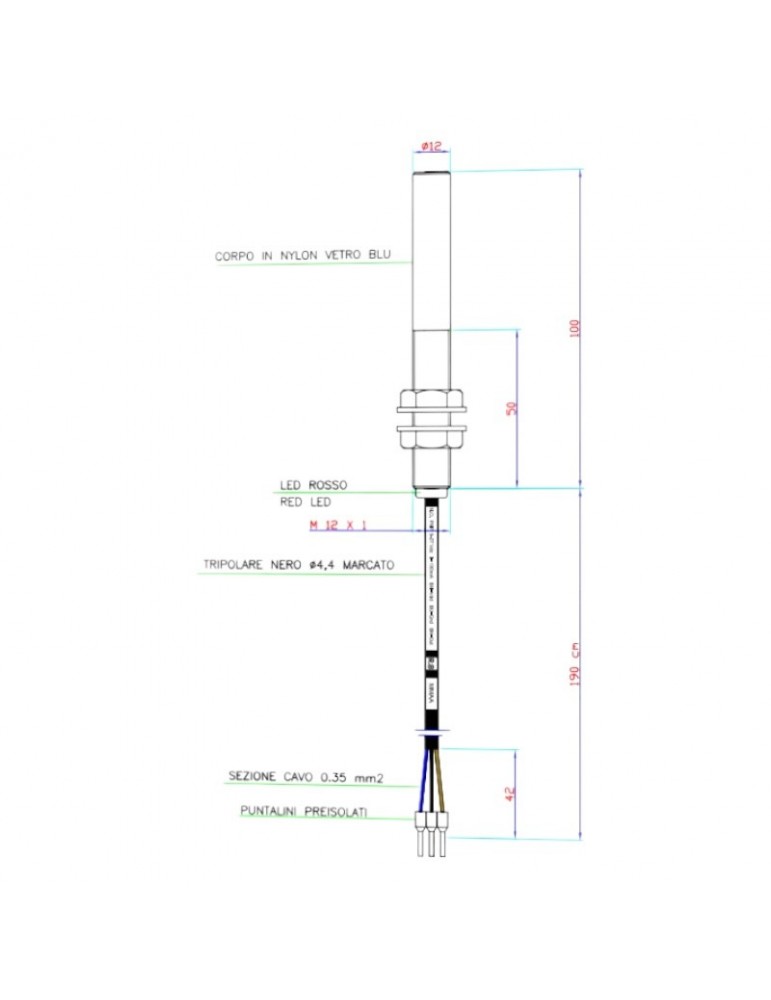 DETECTOR MAGNÉTICO STEM NO PNP EFECTO HALL 3HILOS
