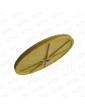 10.065.01 POLEA GERVALL 300MM C/ROD.PA 6 FIBRA AMARILLO