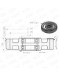 KRFM125VE RUEDA CHASIS ORONA 125X33 EJE 20MM