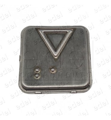 10074166 CARATULA CEHAM SQ SIN BRAILLE INOX SIN REGISTRO FLECHA BAJADA