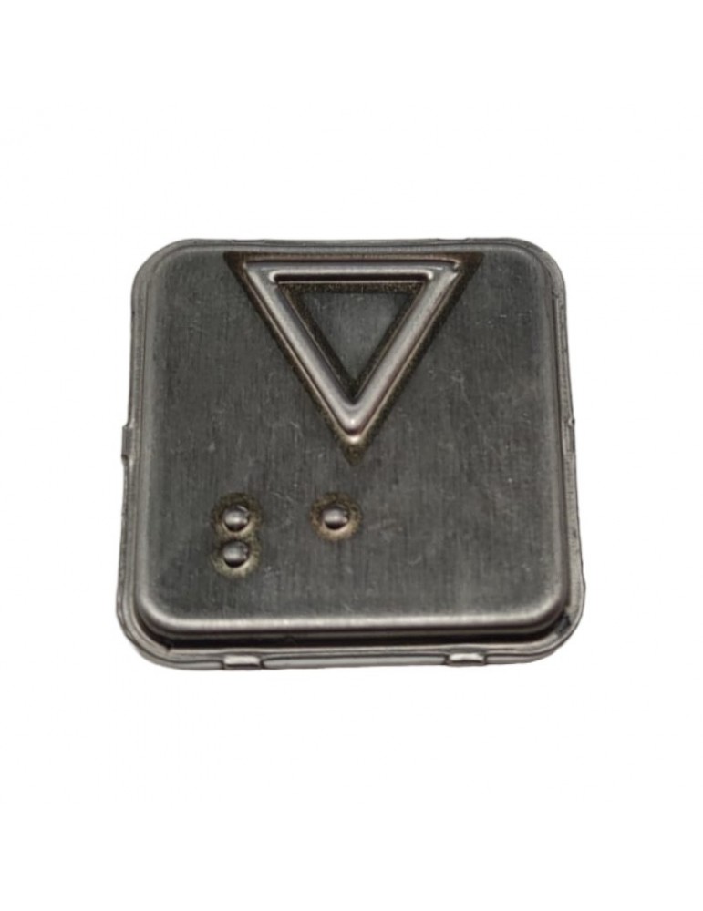 CARATULA SQ SIN BRAILLE INOX SIN REGISTRO FLECHA B