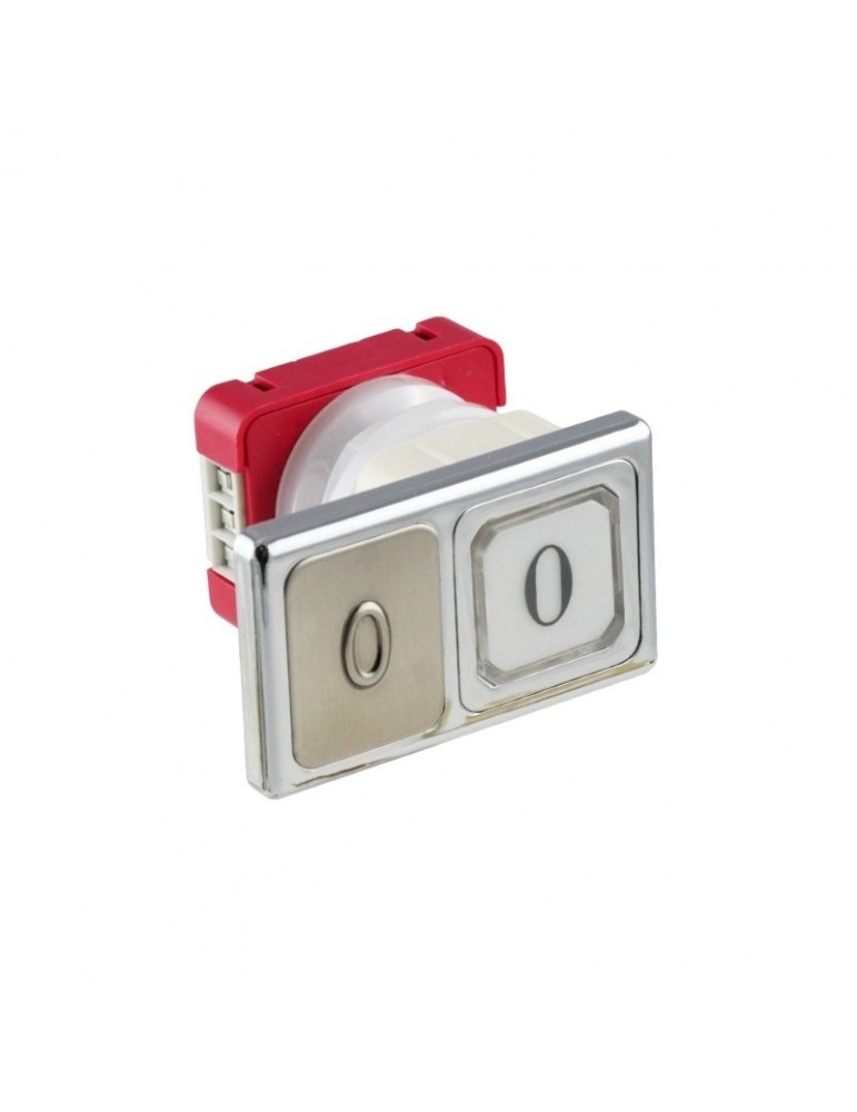 PULSADOR JMT TD6 1NO LUMINOSO 24V LED ROJO  0