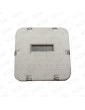 CARATULA SQ SIN BRAILLE INOX SIN REGISTRO FLECHA B