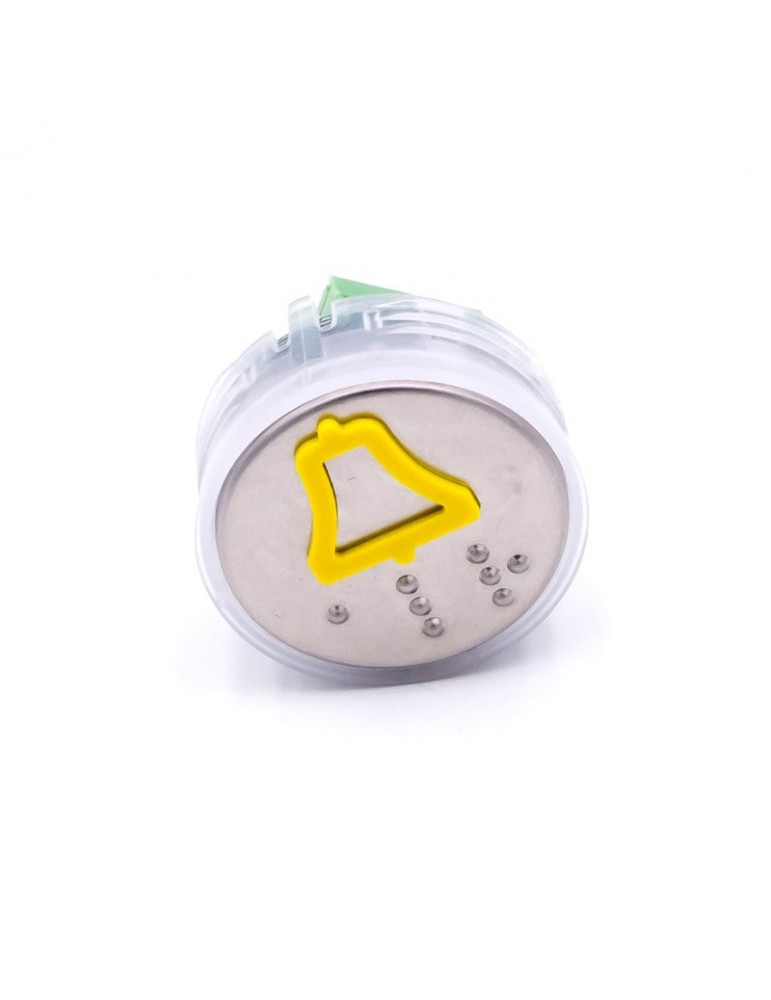 BOUTON VEGA VENUS 2C  LUM.  JAUNE 12/24V ALARME