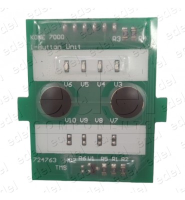 KM724760G01 PLACA KONE DELTA PULSADOR SIN REJILLA MINISPACE
