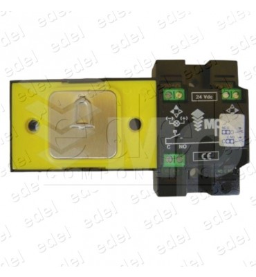 R2172PTBCAL24 PULSADOR MAC PUARSA COMPAC BRAILLE COR CONFIGURABLE 24V ROJO ALARMA