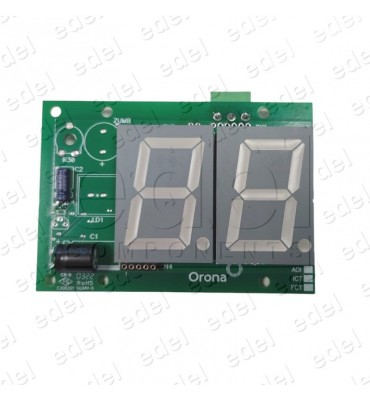 5124302-1 PLACA INDICADOR PISO ORONA ARCA II 7 SEGMENTOS OR2
