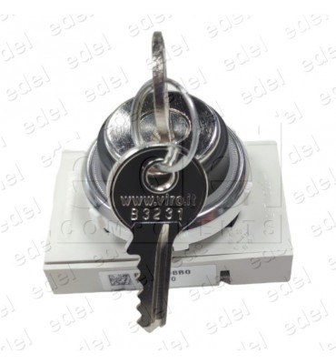 CFK117VSL.MK KEYSWITCH DMG 1 POSITION 1 EXT 2C  BLS KEY B3231 RED LIGHT