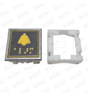PULSADOR COMPATIBLE THYSSEN STEP MODUL CLASSIC AZUL CON BRAILLE (ALARMA)