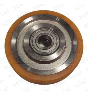 RUEDA MACLA 125X26MM CON 2 RODAMIENTOS 6004.ZZ