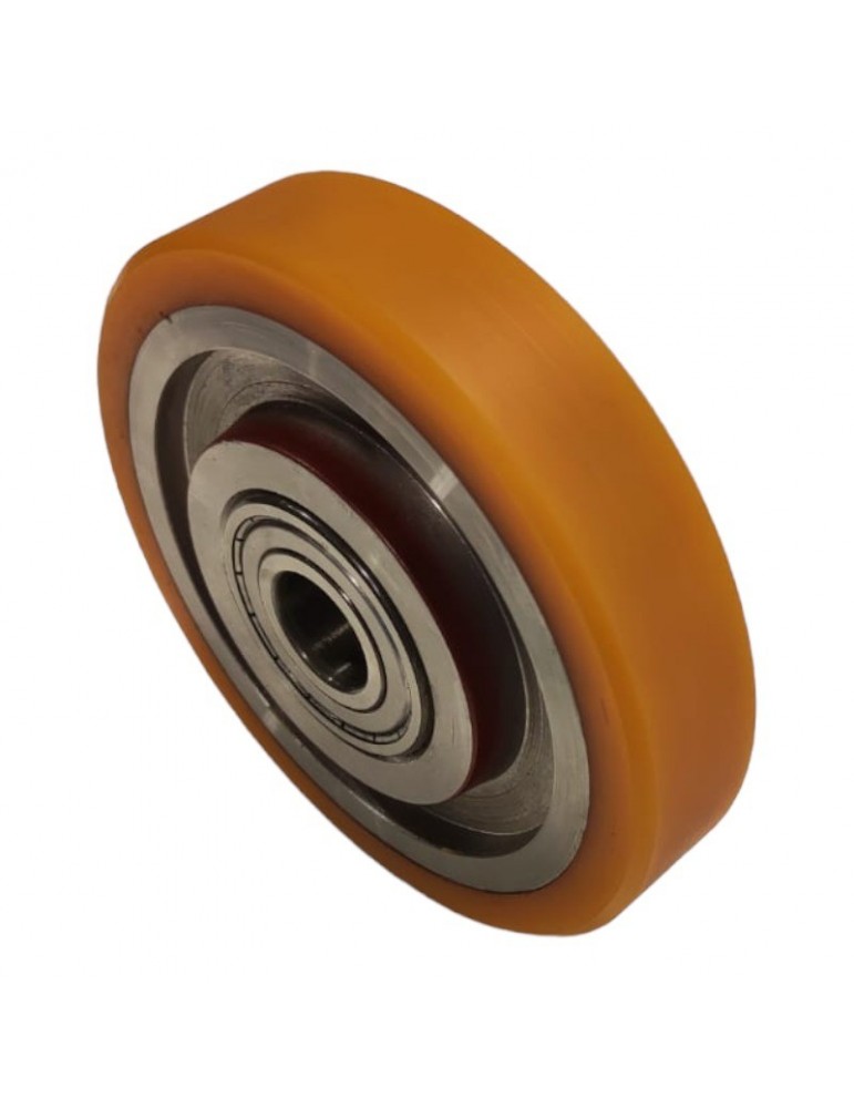 RUEDA MACLA 125X26MM CON 2 RODAMIENTOS 6004.ZZ
