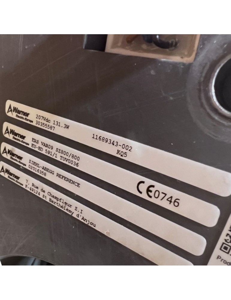 02016358VAR09 ELECTROIMÁN FRENO GEARLESS ZIEHL-ABEGG FA WARNER