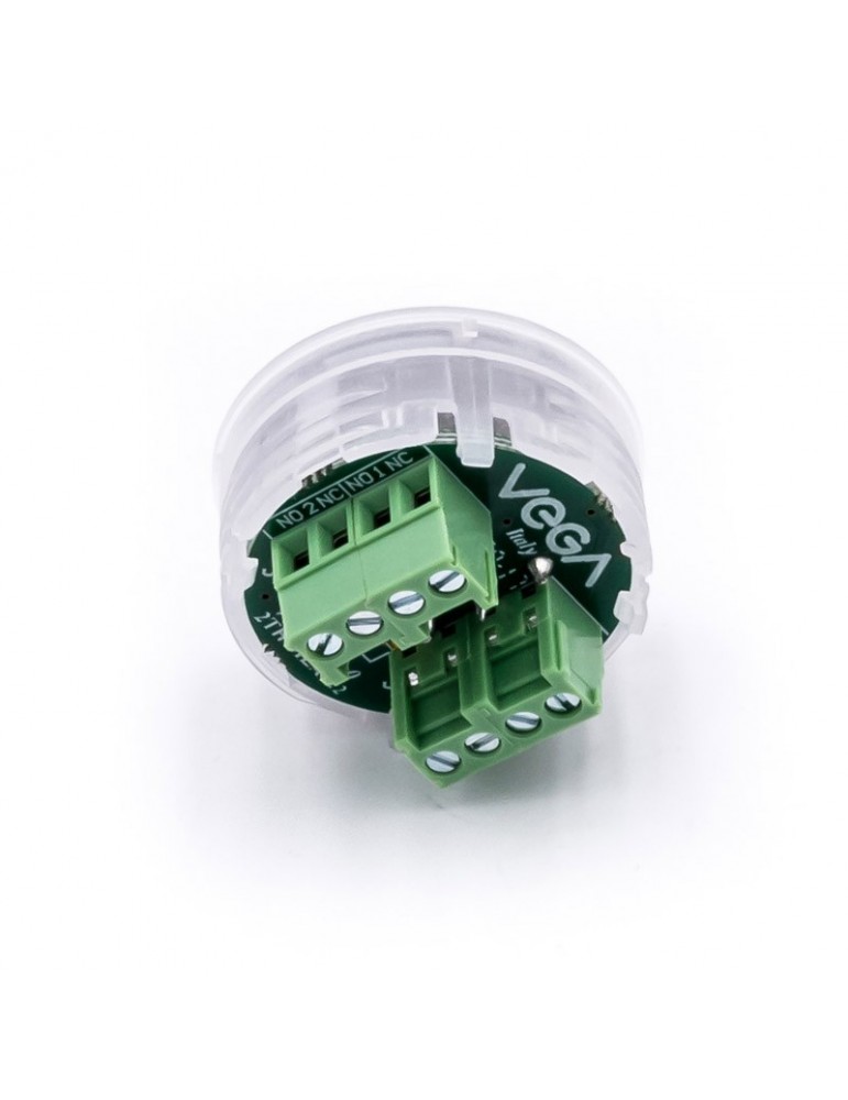 BOUTON VEGA VENUS 2C  LUM.  JAUNE 12/24V ALARME