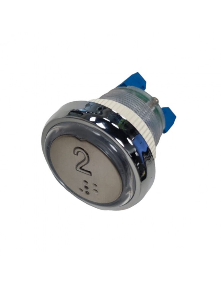 111M2B000224 PUSH BUTTON JMT M2B 1NO LIGHT 24V  BLUE LED  2