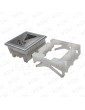 PULSADOR COMPATIBLE THYSSEN STEP MODUL CLASSIC AZUL CON BRAILLE (FLECHA BAJADA)