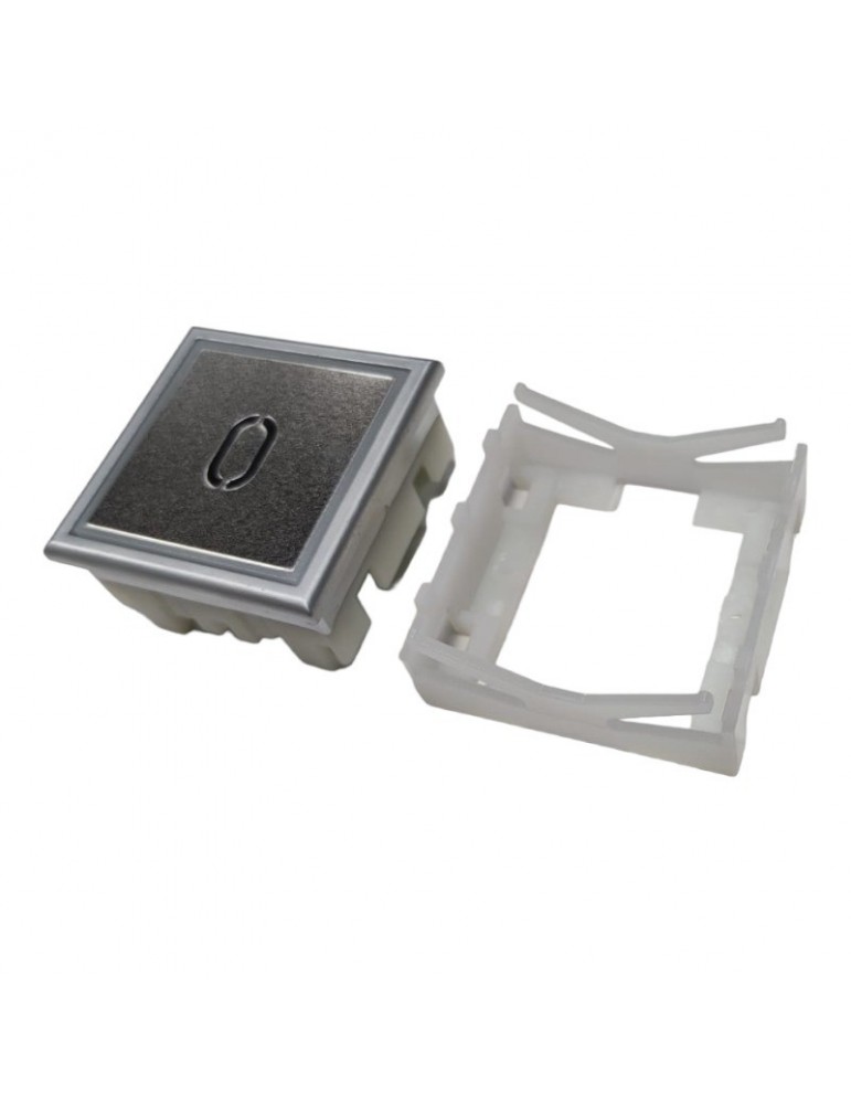 PULSADOR COMPATIBLE THYSSEN STEP MODUL CLASSIC AZUL SIN BRAILLE ( 0 )