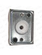 10008000 PULSADOR THYSSEN CEHAM SQ THY100 1 LED LATERAL 24V AZUL SERIE B ENCHUFABLE