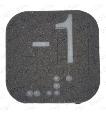 CARATULA PULSADOR THYSSEN PM-6 ( -1 ) BRAILLE