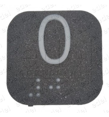 10077286 CARATULA PULSADOR THYSSEN PM-6 ( 0 ) BRAILLE