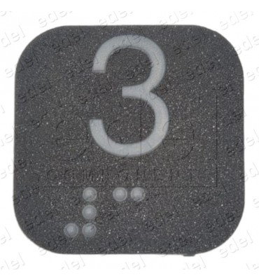 10077289 CARATULA PULSADOR THYSSEN PM-6 ( 3 ) BRAILLE