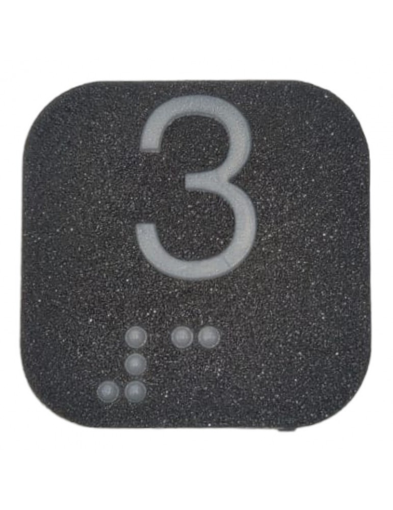 CARATULA PULSADOR THYSSEN PM-6 ( 3 ) BRAILLE