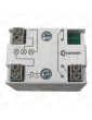 CUERPO PULSADOR SQ 3 LUM. ROJO 24V 1C