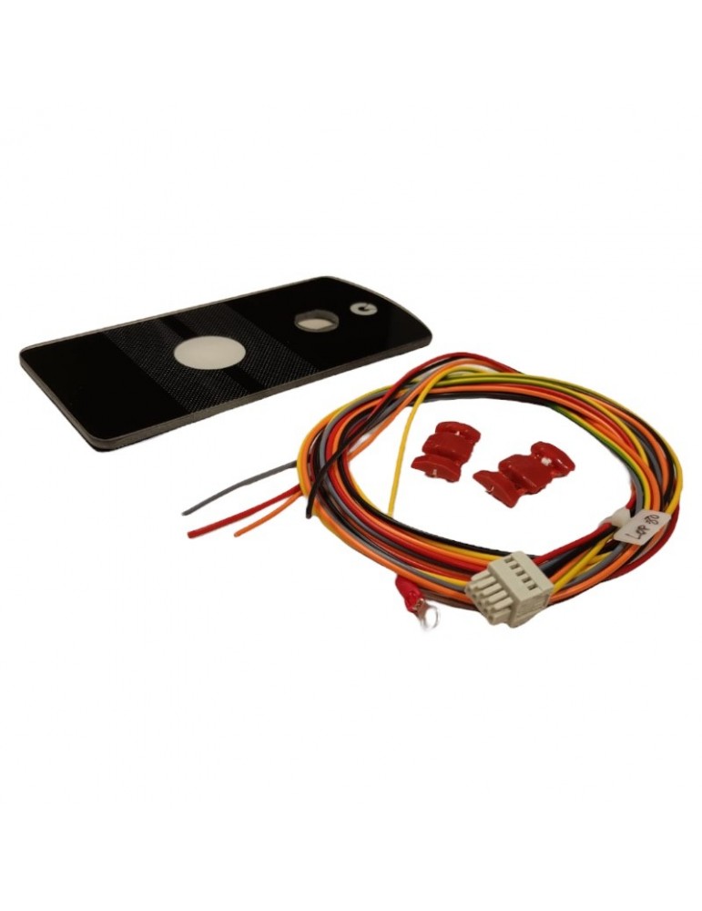 52500443 BOTONERA SENSITIVA SCHINDLER LOP80 1PULSADOR + 1 TROQUEL PARA LLAVIN CON LOGO