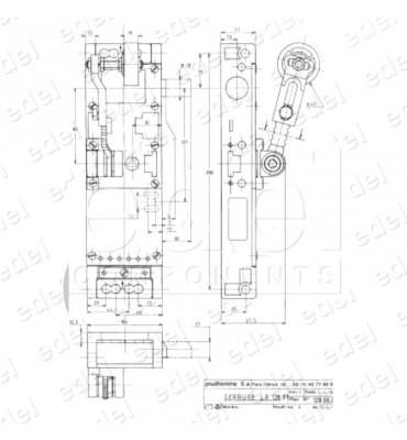 LR128PD CERRADURA PRUDHOMME LR128PD MANO DERECHA CON CONTACTO Y PUENTE