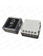 PULSADOR CMF STONE ANTIVANDÁLICO BLACK PLATE LED ROJO 2