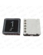 PULSADOR CMF STONE ANTIVANDÁLICO BLACK PLATE LED ROJO 1