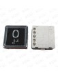 PULSADOR CMF STONE ANTIVANDÁLICO BLACK PLATE LED ROJO 0