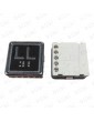 PULSADOR CMF STONE ANTIV. BLACK PLATE LED ROJO LL
