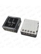 PULSADOR CMF STONE ANTIV. BLACK PLATE LED ROJO LL