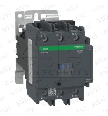 CONTACTOR LC1D80FD 80A 110VCC 3P 1NO+1NC