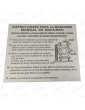 ROTULO DE INSTRUCCIONES AVERIA MANUAL SOCORRO