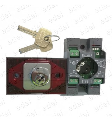 LLAVIN MP COMPAC T COR. ROJO 24V 2P1+R PUNTOS