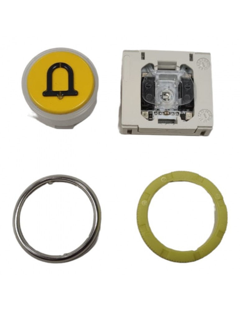 BLSAF44MR.MK ALR BOUTON DMG BLS 2C 24V ROUGE INOX ALARME