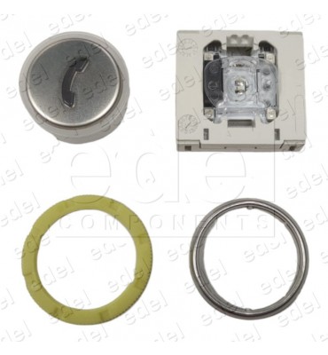 BLSVF34MR.MK TLF BOUTON DMG BLS ROUGE INOX  TELEPHONE