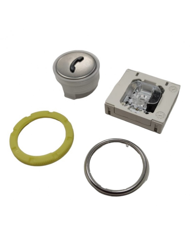 BLSVF34MR.MK TLF BOUTON DMG BLS ROUGE INOX  TELEPHONE