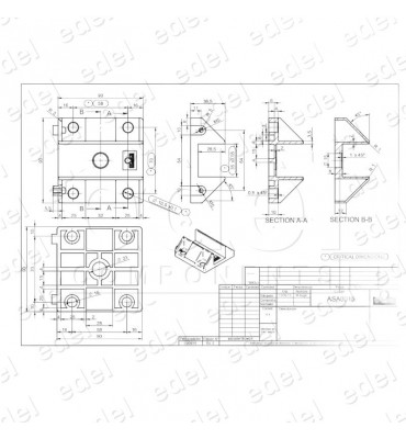 SOPORTE ALUMINIO MACLA 90X90 PARA FSUG IGCUL09IG
