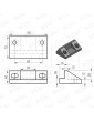 CONJUNTO GUIA SOPORTE MACLA 120X70MM