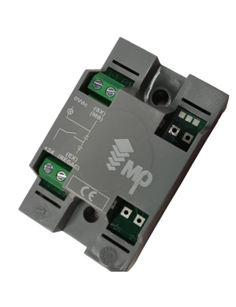 2172PTGCRM24 _ 8 PULSADOR MP COMPAC T CORONA MB/VS GRABADO 24V ROJO 8