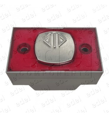 PULSADOR COMPAC D BRAILLE 1C 24V LUM. ROJO A/P