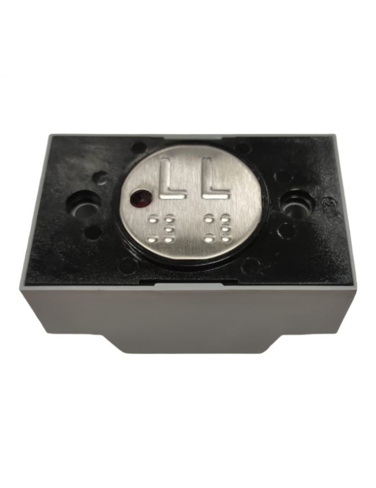 2172PVBPR124 PULSADOR COMPAC V REDONDO BRAILLE CON PILOTO 1C 24V ROJO LL