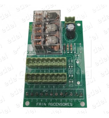1005591 PLACA OPERADOR FAIN DOBLE EMBARQUE 2 CONECTORES