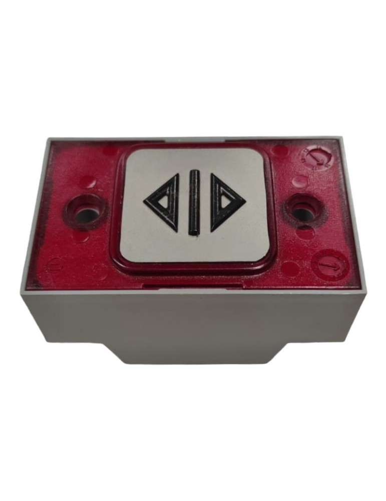 R2172PTBCRY49 PULSADOR MP COMPAC CORONA ROJO 1C 24V INYECTADO RELIEVE ABRE PUERTAS