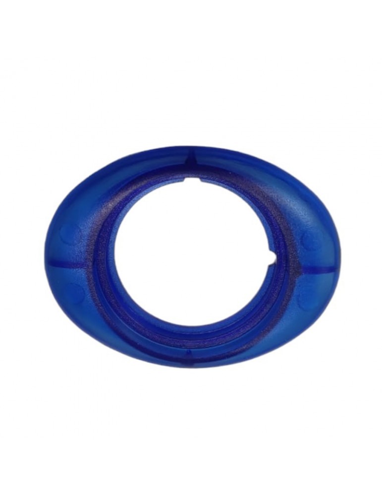 CARATULA EMBELLECEDOR PULSADOR ZENER OVALADO AZUL