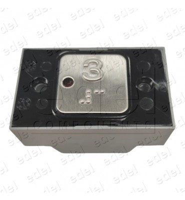 R2172PTBPCN03 R2172PTBPCN02 PULSADOR MP CENIA BRAILLE ENCHUFABLE CON PILOTO LUMINOSO ROJO 3