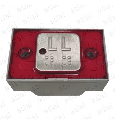 R2172PTBPRLL PULSADOR MP COMPAC T BRAILLE CON PILOTO 24V ROJO LL
